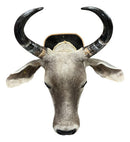 Decoração Country De Parede Cabeça De Boi Nelore Empalhada