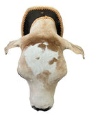 Decoração De Parede Country Cabeça De Bezerro Empalhada